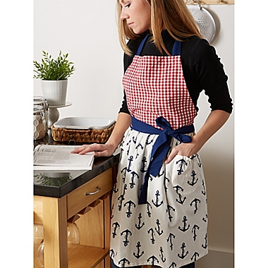 Anchors Away Apron in Red/White/Blue. View a larger version of this product image.
