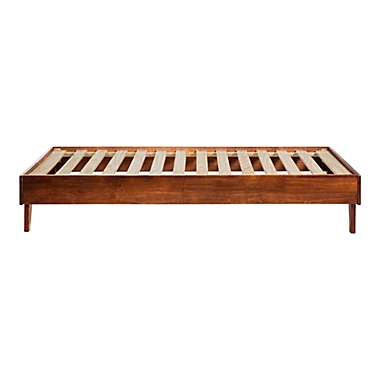 Forest Gate&trade; Diana Mid-Century Twin Solid Wood Platform Bed in Walnut. View a larger version of this product image.