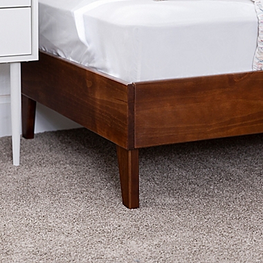 Forest Gate&trade; Diana Mid-Century Twin Solid Wood Platform Bed in Walnut. View a larger version of this product image.