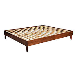 Forest Gate&trade; Diana Mid-Century King Solid Wood Platform Bed in Walnut