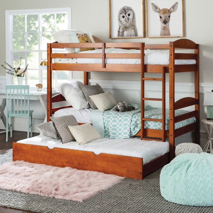 Forest Gate™ Twin Over Twin Bunk Bed with Trundle Bed Bath and Beyond Canada