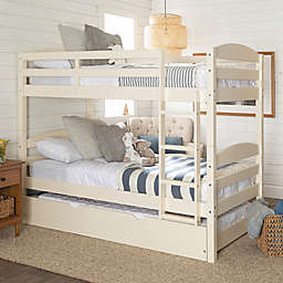 Forest Gate™ Twin Over Twin Bunk Bed with Trundle in White