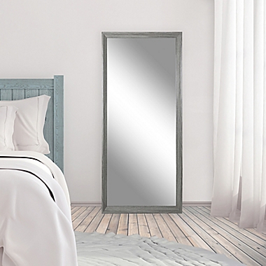 30-Inch x 70-Inch Modern Floor Mirror in Spa Grey. View a larger version of this product image.