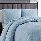 Alternate image 1 for Cathay Home Home Basics 3-Piece King/California King Quilt Set in Light Blue
