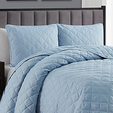 Cathay Home Home Basics 3-Piece King/California King Quilt Set in Light Blue. View a larger version of this product image.