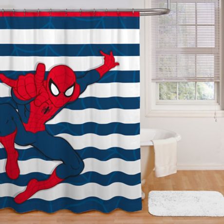 Spider-Man Shower Curtain 3D Print Waterproof Bath Curtain Bathroom Decor Gifts 
