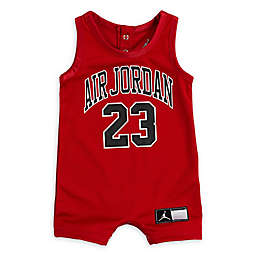 Nike® Jordan Jersey Romper in Red