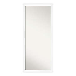 Amanti Art Cabinet 27-Inch x 63-Inch Framed Full Length Floor/Leaner Mirror in White