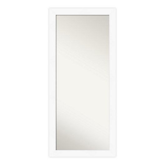 Amanti Art Cabinet Framed Full Length, Decorative Full Length Mirror White