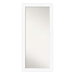 Amanti Art Cabinet Framed Full Length Floor/Leaner Mirror in White