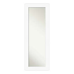 Amanti Art Cabinet 19-Inch x 53-Inch Framed On the Door Mirror in White