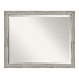 Amanti Art Dove Greywash 32-Inch x 26-Inch Bathroom Vanity Mirror in Grey