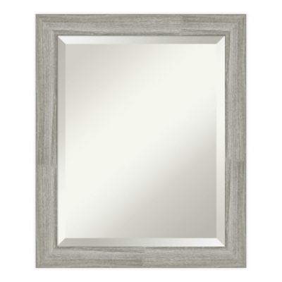 Amanti Art Dove Greywash 20-Inch x 24-Inch Bathroom Vanity Mirror in Grey