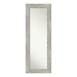 Amanti Art Dove Greywash 20-Inch x 54-Inch Framed On the Door Mirror in Grey