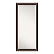 Amanti Art Harvard Walnut 28-Inch x 64-Inch Framed Full Length Floor/Leaner Mirror in Brown