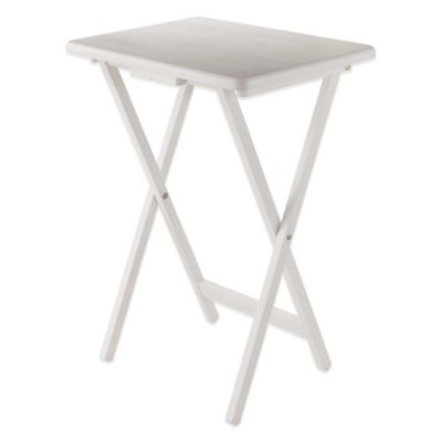 Solid wood folding snack table