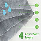 Alternate image 5 for green sprouts&reg; 3-Pack Organic Cotton Muslin Burp Cloths in Blue Owl
