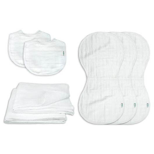 Alternate image 1 for green sprouts® Organic Cotton New Born Gift Set in White