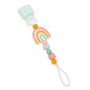 Loulou Lollipop&reg; Darling Rainbow Pacifier Clip