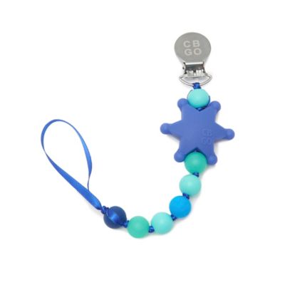 Chewbeads&reg; Fashion Pacifier Clip in Turquoise