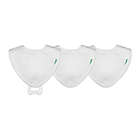 Alternate image 0 for green sprouts&reg; Organic Cotton Muslin 3-Pack Stay-Dry Teether Bibs in White