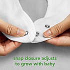 Alternate image 3 for green sprouts&reg; Organic Cotton Muslin 3-Pack Stay-Dry Teether Bibs in White