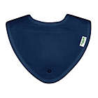 Alternate image 2 for green sprouts&reg; Organic Cotton Muslin 3-Pack Stay-Dry Teether Bibs in Blue Owl