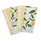 Alternate image 0 for Lemon Bliss 4-Pack Kitchen Towels in Yellow/White