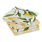 Alternate image 4 for Lemon Bliss 4-Pack Kitchen Towels in Yellow/White