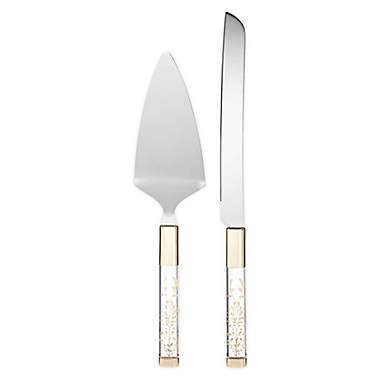 Lenox&reg; Opal Innocence&trade; Flourish 2-Piece Cake Knife and Server Set. View a larger version of this product image.