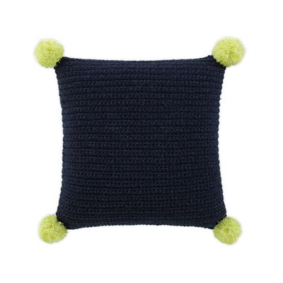 UGG&reg; Verbana Knit Square Throw Pillow in Navy