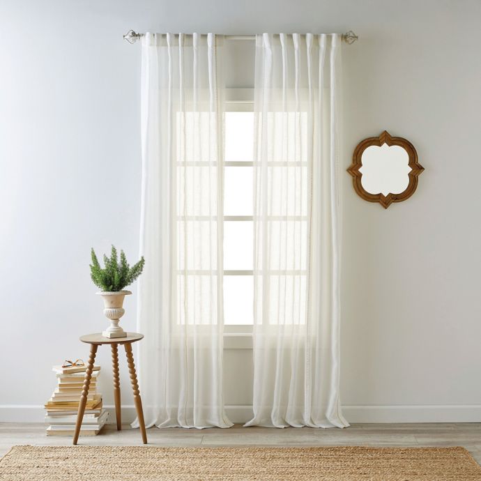Bee Willow Home Kai Rod Pocket With Back Tab Window Curtain Panel Bed Bath Beyond