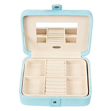 Mele & Co. Giana Jewelry Box in Aqua. View a larger version of this product image.
