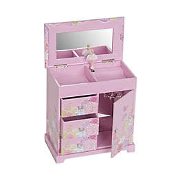 Mele & Co. Pearl Girl's Musical Ballerina Jewelry Box in Pink