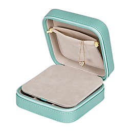 Mele &amp; Co. Josette Faux Leather Travel Jewelry Case in Mint Green