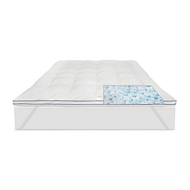 Therapedic&reg; Polar Nights&trade; 10x Cooling Ice Cube Queen Mattress Topper. View a larger version of this product image.