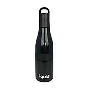 Liquid Fusion 12 oz. 2-in-1 Stainless Steel Water Bottle and Bottle Insulator in Black