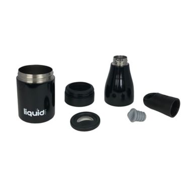 Liquid Fusion 12 oz. 2-in-1 Stainless Steel Water Bottle and Bottle Insulator in Black. View a larger version of this product image.