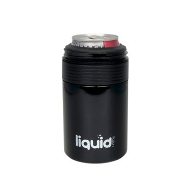 Liquid Fusion 12 oz. 2-in-1 Stainless Steel Water Bottle and Bottle Insulator in Black. View a larger version of this product image.
