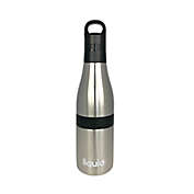 Liquid Fusion 12 oz. 2-in-1 Stainless Steel Water Bottle and Bottle Insulator in Silver