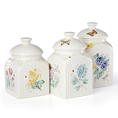 Lenox&reg; Butterfly Meadow&reg; 3-Piece Canister Set. View a larger version of this product image.