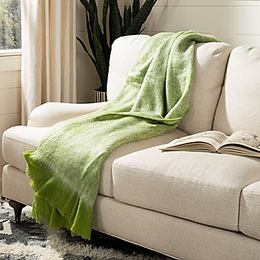 Safavieh Glendal 50-Inch x 70-Inch Throw Blanket in Green. View a larger version of this product image.