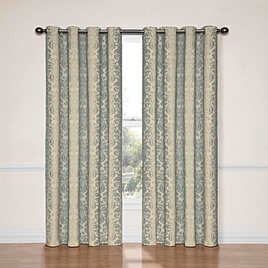 Eclipse Nadya 95-Inch Room Darkening Window Curtain Panel in Smoke Blue (Single). View a larger version of this product image.