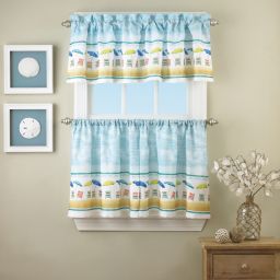 Kitchen Bath Curtains Window Style Coastal Tropical Bed Bath And