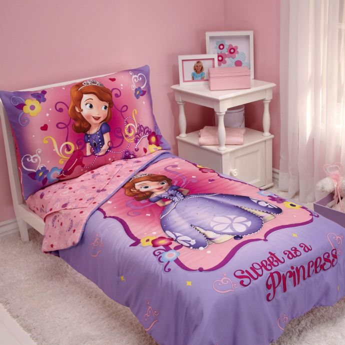 Nojo Disney Sofia The First Sweet As A Princess 4 Piece Toddler Bed Bedding Set Bed Bath Beyond