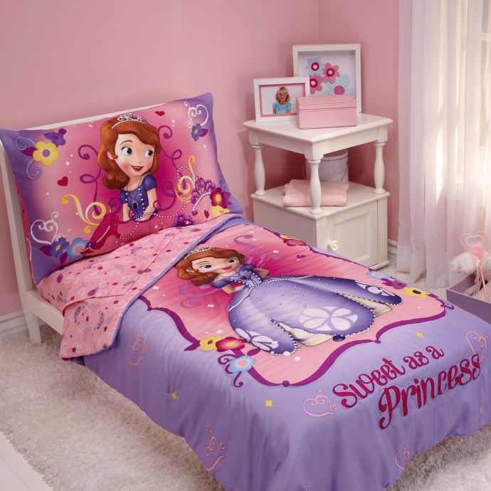 Nojo Disney Sofia The First Sweet As A Princess 4 Piece Toddler Bed Bedding Set Buybuy Baby