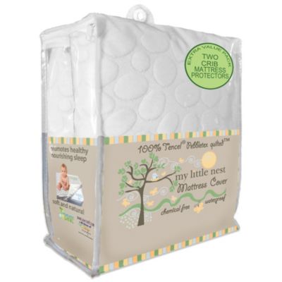 naturepedic waterproof flat crib pad