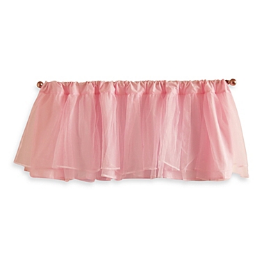 Tadpoles Layered Tulle Window Valance in Pink. View a larger version of this product image.