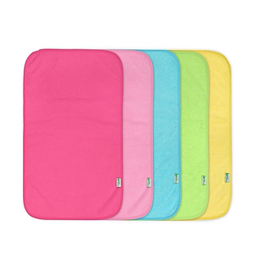 green sprouts&reg; 5-Pack Stay-dry Burp Pads in Girls Pink Set. View a larger version of this product image.