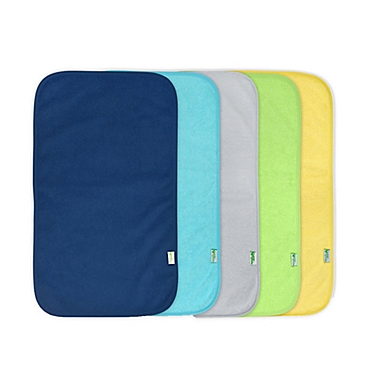 green sprouts&reg; 5-Pack Stay-dry Burp Pads in Boys Blue Set. View a larger version of this product image.